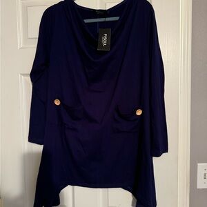 Fisoul long sleeve top with pockets